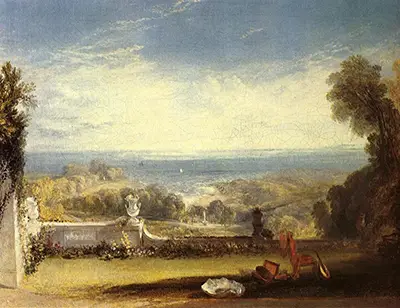 View from the Terrace of a Villa at Niton Isle of Wight William Turner
